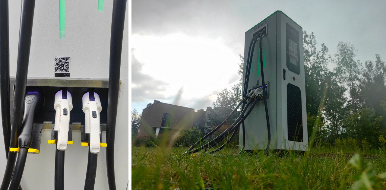 Черничный проезд 25 Зеленая гавань ЭЗС 80 кВт Evon