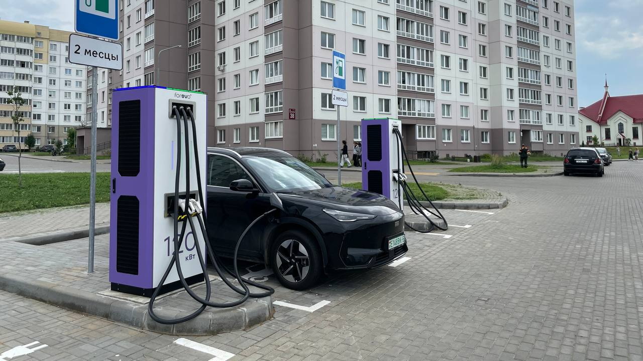 Корзюки зарядные станции EVON 120 кВт приложение forevo